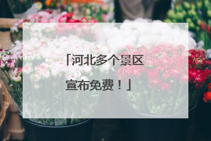 河北多个景区宣布免费！