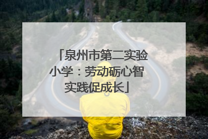 泉州市第二实验小学：劳动砺心智实践促成长
