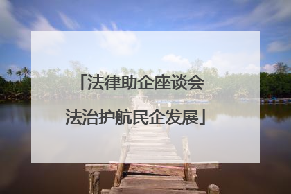 法律助企座谈会 法治护航民企发展