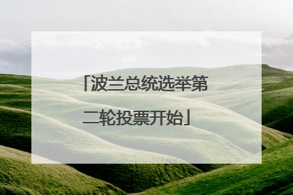 波兰总统选举第二轮投票开始
