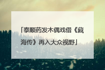 泰顺药发木偶戏借《藏海传》再入大众视野
