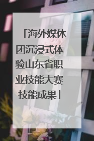 海外媒体团沉浸式体验山东省职业技能大赛技能成果