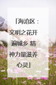 海沧区：文明之花开遍城乡 精神力量滋养心灵