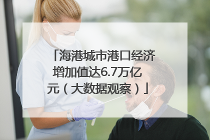 海港城市港口经济增加值达6.7万亿元（大数据观察）