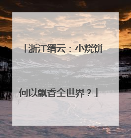 浙江缙云：小烧饼何以飘香全世界？