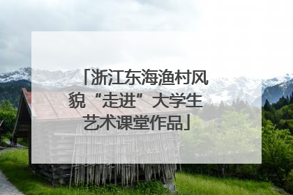 浙江东海渔村风貌“走进”大学生艺术课堂作品