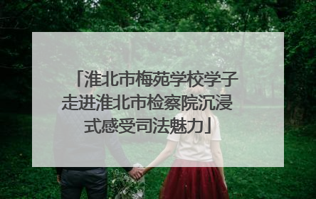淮北市梅苑学校学子走进淮北市检察院沉浸式感受司法魅力