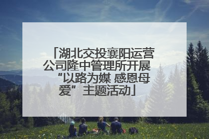 湖北交投襄阳运营公司隆中管理所开展“以路为媒 感恩母爱”主题活动