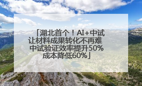 湖北首个！AI+中试让材料成果转化不再难 中试验证效率提升50%成本降低60%