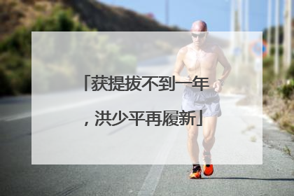 获提拔不到一年，洪少平再履新
