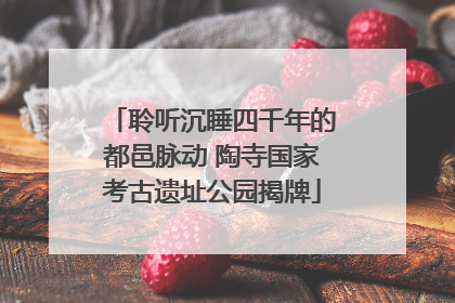 聆听沉睡四千年的都邑脉动 陶寺国家考古遗址公园揭牌