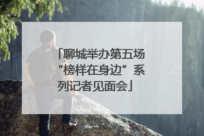 聊城举办第五场“榜样在身边”系列记者见面会