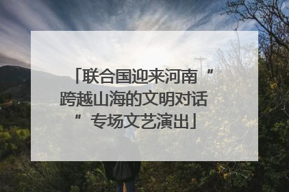 联合国迎来河南“跨越山海的文明对话”专场文艺演出