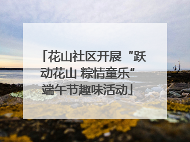 花山社区开展“跃动花山 粽情童乐”端午节趣味活动