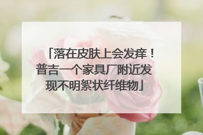 落在皮肤上会发痒！普吉一个家具厂附近发现不明絮状纤维物