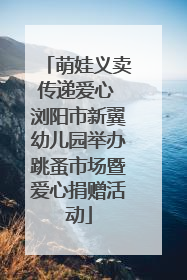 萌娃义卖传递爱心 浏阳市新翼幼儿园举办跳蚤市场暨爱心捐赠活动