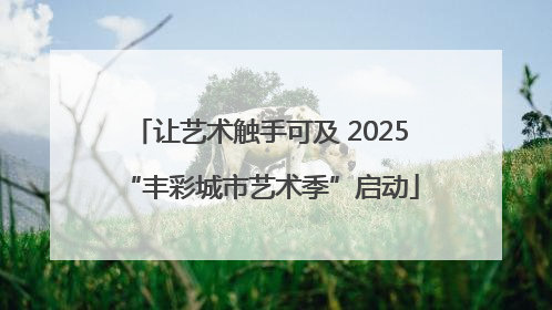 让艺术触手可及 2025“丰彩城市艺术季”启动