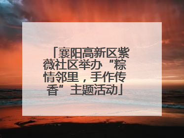襄阳高新区紫薇社区举办“粽情邻里，手作传香”主题活动