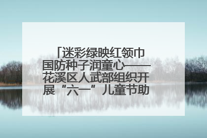 迷彩绿映红领巾 国防种子润童心——花溪区人武部组织开展“六一”儿童节助学兴教活动