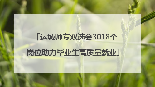 运城师专双选会3018个岗位助力毕业生高质量就业