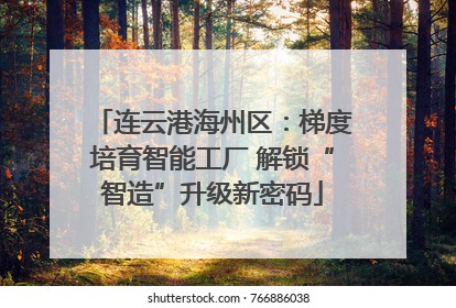 连云港海州区：梯度培育智能工厂 解锁“智造”升级新密码