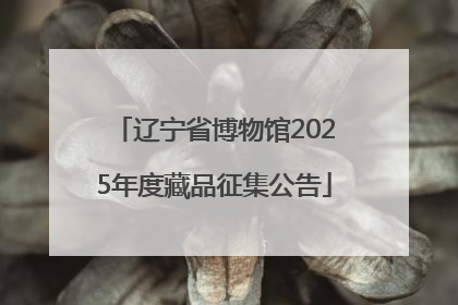 辽宁省博物馆2025年度藏品征集公告