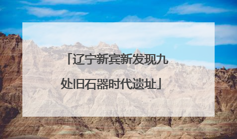 辽宁新宾新发现九处旧石器时代遗址