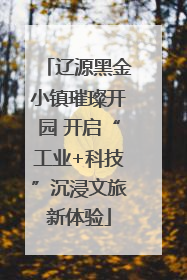辽源黑金小镇璀璨开园 开启“工业+科技”沉浸文旅新体验