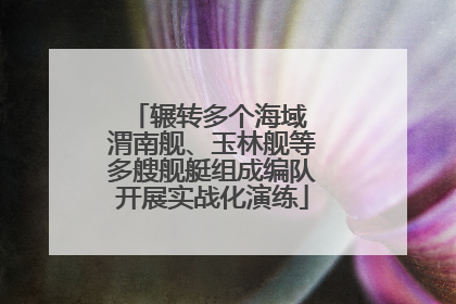 辗转多个海域 渭南舰、玉林舰等多艘舰艇组成编队开展实战化演练