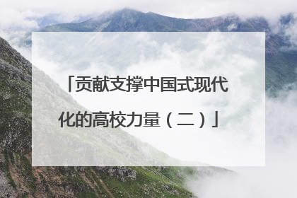 贡献支撑中国式现代化的高校力量（二）