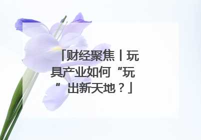 财经聚焦丨玩具产业如何“玩”出新天地？