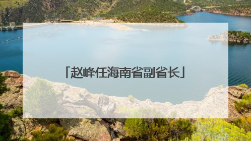 赵峰任海南省副省长