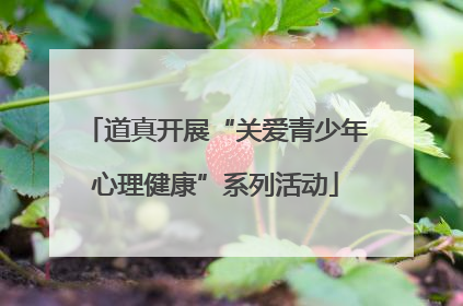 道真开展“关爱青少年心理健康”系列活动