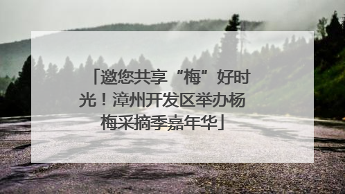 邀您共享“梅”好时光！漳州开发区举办杨梅采摘季嘉年华
