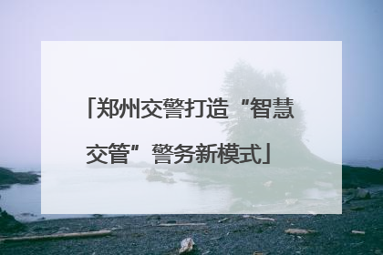 郑州交警打造“智慧交管”警务新模式