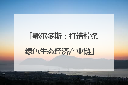 鄂尔多斯：打造柠条绿色生态经济产业链