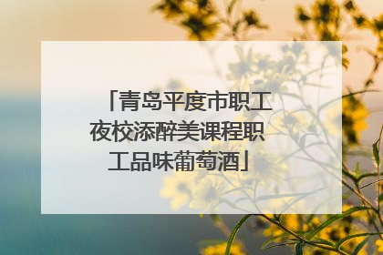 青岛平度市职工夜校添醉美课程职工品味葡萄酒