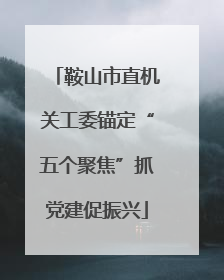 鞍山市直机关工委锚定“五个聚焦”抓党建促振兴