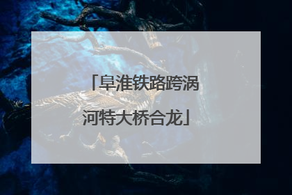 阜淮铁路跨涡河特大桥合龙