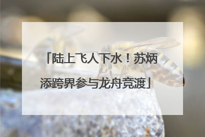 陆上飞人下水！苏炳添跨界参与龙舟竞渡