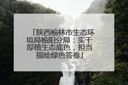 陕西榆林市生态环境局榆阳分局：实干厚植生态底色，担当描绘绿色答卷
