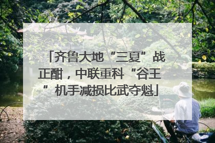齐鲁大地“三夏”战正酣，中联重科“谷王”机手减损比武夺魁