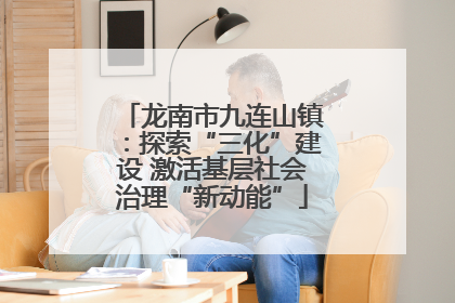 龙南市九连山镇：探索“三化”建设 激活基层社会治理“新动能”