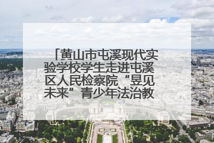 黄山市屯溪现代实验学校学生走进屯溪区人民检察院“昱见未来”青少年法治教育宣传基地