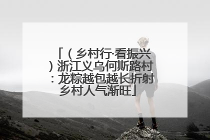（乡村行·看振兴）浙江义乌何斯路村：龙粽越包越长折射乡村人气渐旺