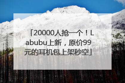 20000人抢一个！Labubu上新，原价99元的耳机包上架秒空