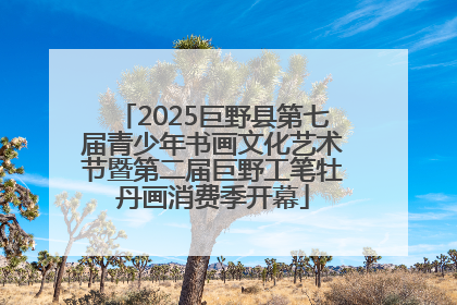 2025巨野县第七届青少年书画文化艺术节暨第二届巨野工笔牡丹画消费季开幕