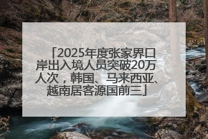 2025年度张家界口岸出入境人员突破20万人次，韩国、马来西亚、越南居客源国前三