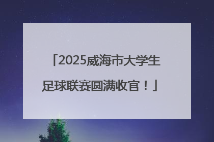 2025威海市大学生足球联赛圆满收官！