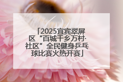2025宜宾翠屏区“百城千乡万村·社区”全民健身乒乓球比赛火热开赛